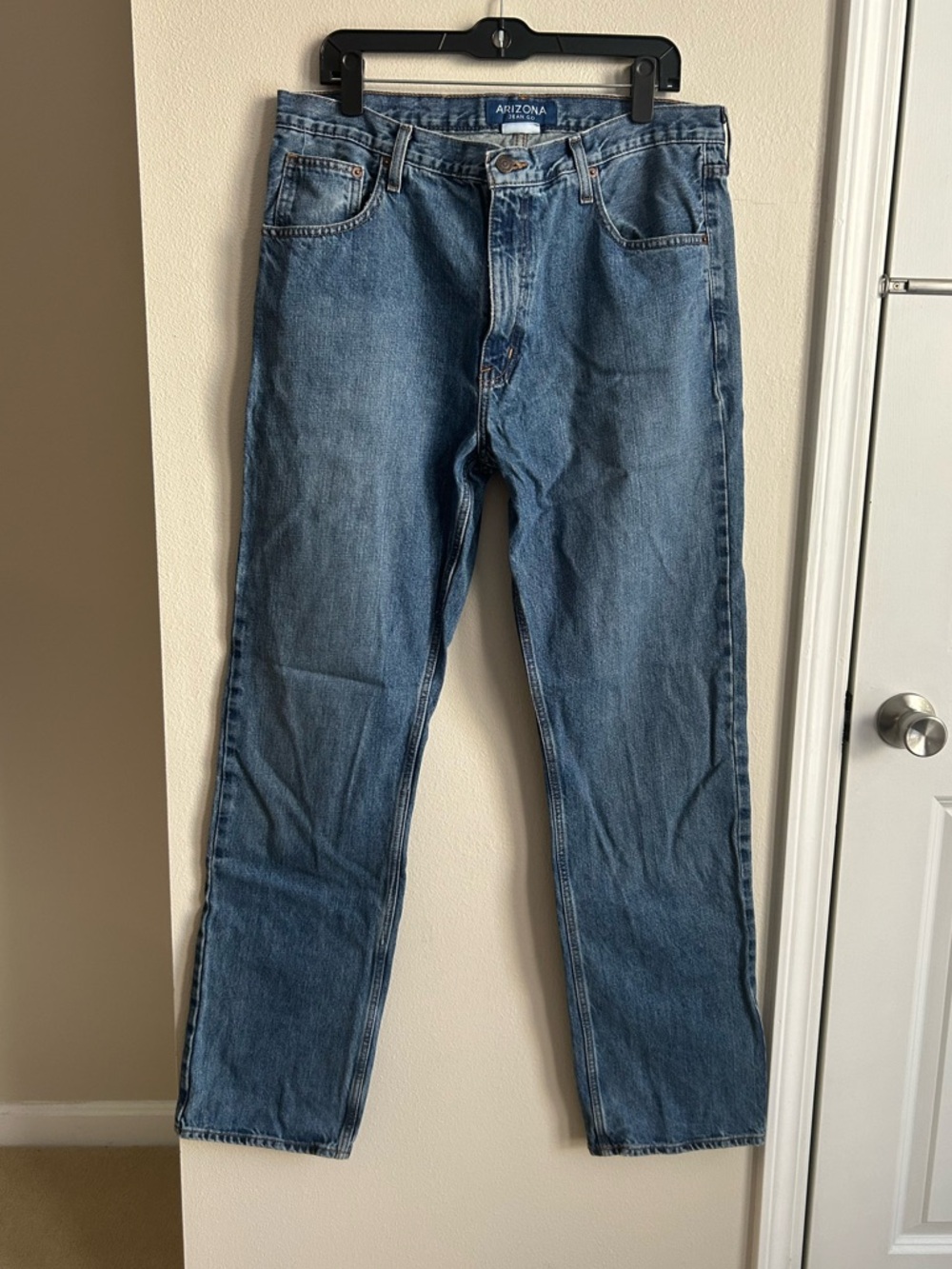 Men’s Arizona Jean Co Original Straight Medium Wash Jeans Denim Size 36 x 36
